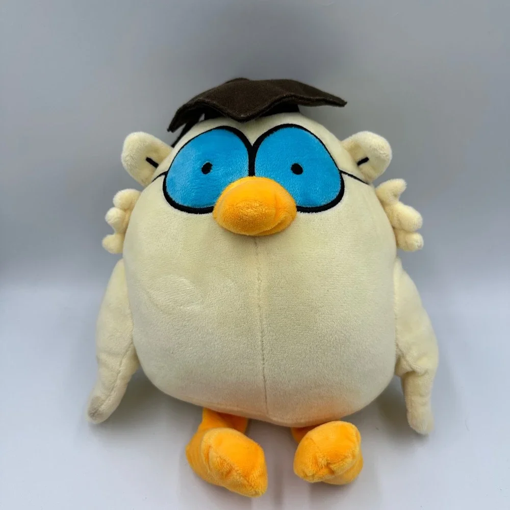 Sweet Plush Tootsie Pop Owl Mascot Stuffed Animal Cream Blue Glasses Brown Hat